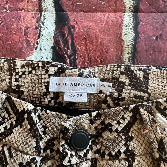 NWT Good American Faux Snake Pants & Jacket size 2 - Picture 6 of 12